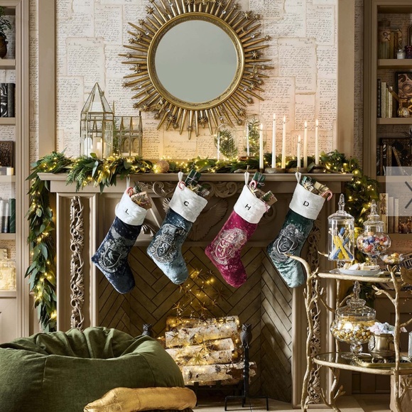 Pottery Barn | Harry Potter Gryffindor Burgundy Christmas Stocking - Picture 7 of 8